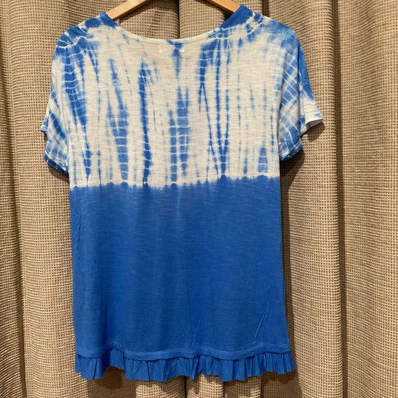 Style & Co Tye-Dye Short Sleeve T-Shirt, Size Small - Picture 2 of 5